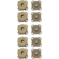thumbnail image 6 of Pack of 5pairs Magnetic Snap Button Metal Plum Blossom Sew-on Button Clasps Fasteners for Purses, Handbags, Clothes - DIY Accessories, 6 of 6