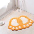 thumbnail image 3 of Naiovety Alfombrilla fácil de instalar para baños con estilo - Antideslizante Alfombrillas duraderas que ahorran espacio Antideslizante Baño Decoración del hogar naranja 40*60, 3 of 6
