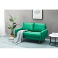thumbnail image 3 of Kingway Furniture Hambrok Velvet Living Room Loveseat in Green, 3 of 8