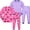 F# Shell+Star, variant on WIBACKER 2 Piece Pajamas Set Cotton Toddler Girls Snug Fit Pjs Kids Long Sleeve Top & Pants Nightwear Sets, Unicorn, 4-5 Years