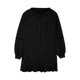 thumbnail image 3 of Vestido Mujer Casual Corto Color Sólido Cuello Redondo Traje Diario Básico Kuymtek  Negro T L para Mujer, 3 of 9