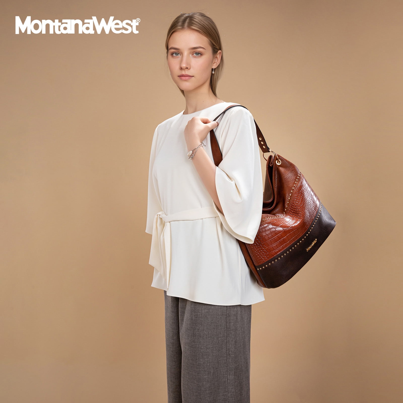 Montana West Hobo Bag Purses and Handbags for Women Top Handle Handbags with Zipper
