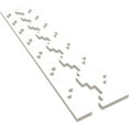 thumbnail image 6 of Ekena Millwork 47"H x 3/4"T Gypsum PVC Adjustable Decorative Slat Wall Panel Kit, Unfinished (contains 14 Slats + 1 Straight Edge Starter Slat), 6 of 15