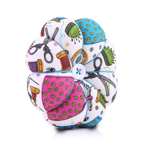 Kritne Pumpkin wrist pin cushions, 1 pcs Creative Pumpkin Fabric Sewing Needles Pin Cushion with Elastic Wrist Belt , Pumpkin pin cushions