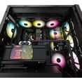 thumbnail image 6 of Corsair iCUE 5000X RGB Tempered Glass Mid-Tower ATX PC Smart Case, Black, 6 of 45