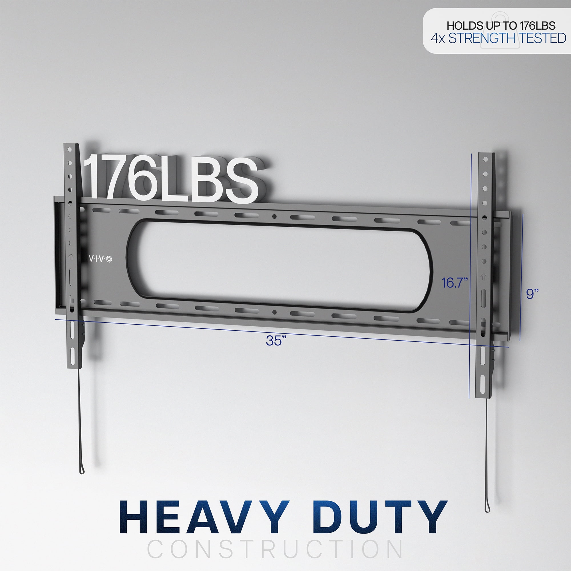 VIVO Ultra Heavy Duty TV Wall Mount for Screens up to 90" Curved and Flat Panel