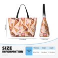 thumbnail image 2 of Large Beach Bags Water-resistant Sandproof - Ice Cream No.J9012 Cute Beach Tote Bags for Women with Zipper, 2 of 6