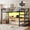 Black#1, variant on Full Size Adjustable Bed Base, Twin House Loft bed with Slide and Stairs, Metal Playhouse Bed with Storage Shelves, House-shaped Roof and Noise-free Design, Pink, Pink Bed Frames,Platform Bed Frames