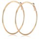 thumbnail image 1 of Yellow Gold Big Large Hoop Earrings 30mm For Women Girls Sensitive Ears Fashion Round Circle Minimaliste 2pairs, 1 of 4