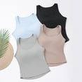 thumbnail image 4 of vigerkar Soft Undershirt Tank Top Cotton Undershirt Sleeveless Shirts for Women (Light Green, S), 4 of 4
