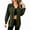 Army Green, variant on AherBiu Corduroy Tops for Women Button down Shirt Shacket Lapel Collared Long Sleeve Vintage Tops with Pockets(X-Large,Yellow)