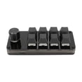 thumbnail image 5 of Mini teclado de 8 teclas con perilla, programa personalizable, interruptor azul intercambiable en caliente, separación de Cable, Teclado mecánico Macro, 5 of 5