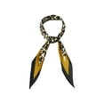 thumbnail image 1 of INSPIRE CHIC Foulard Tour de Cou pour Femme à Imprimé Léopard et Losanges Jaune, 1 of 4