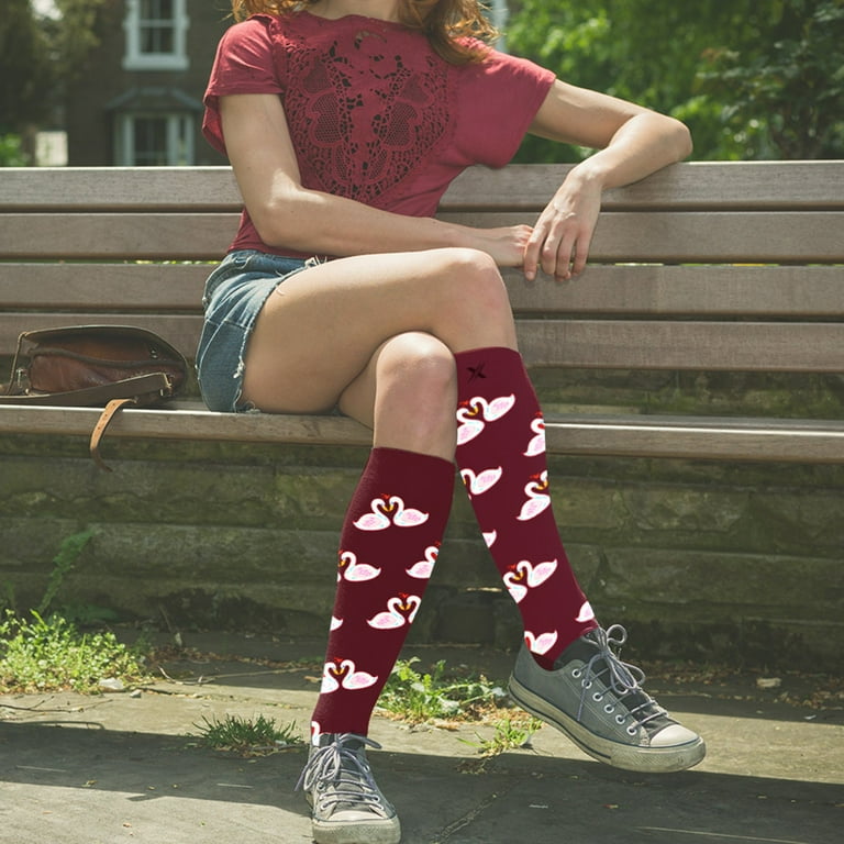 Fun And Love Comfortable All Day Wear Compression Socks 3 Pair Walmart