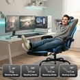 thumbnail image 6 of CELTOSS Blue Office Gaming Chair with Footrest & Lumbar Support, Ergonomic Adjustable Computer Chair with Swivel Seat & Headrest, 6 of 12