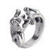 thumbnail image 1 of Anillo de gato, plateado, lindo animal, patas ajustables, anillos de dedo, regalos para amantes de los gatos para mujeres, 1 of 5
