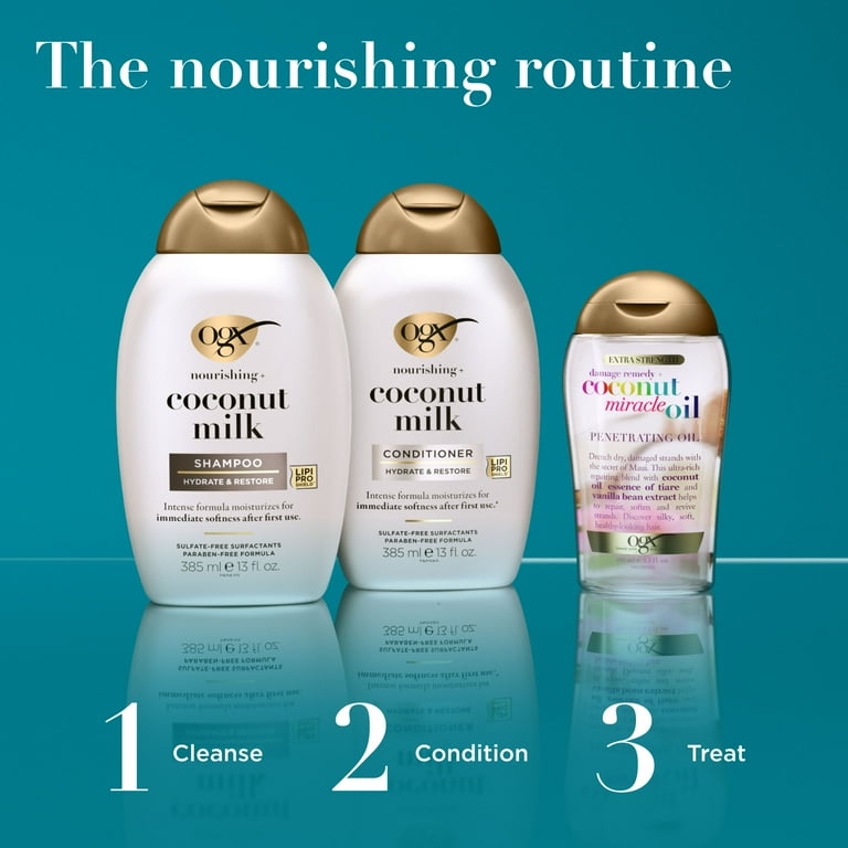 OGX Nourishing + Coconut Milk Moisturizing Daily Shampoo with Egg