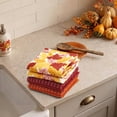 thumbnail image 5 of RITZ 100% Cotton Harvest Kitchen Towels, Set of 4, More Falling Layers Dish Towels Set, 5 of 6
