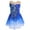 Royal Blue, variant on IBTOM CASTLE Sleeveless Sequin Flower Mesh Ballet Leotards Dress (Girl's 9-10 Years)