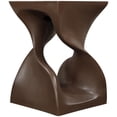 thumbnail image 4 of Meridian Furniture Jula Brun Table d'Appoint en Béton pour Intérieur/extérieur, 4 of 9