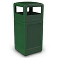 thumbnail image 1 of Commercial Zone 73295399 Square Dome Lid Trash Can- Forest Green, 1 of 1