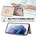 thumbnail image 6 of ELEHOLD Case for Samsung Galaxy S21,Business PU Leather Stand Case with Card Holder & Ring Holder,White, 6 of 7