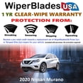 thumbnail image 2 of 2020 Nissan Murano Beam Wiper Blades Wipers WBUSA (Set of 2), 2 of 5