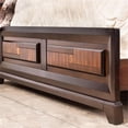 thumbnail image 6 of Bowery Hill Transitional Wood Queen Panel Bed in Acacia/Walnut, 6 of 9