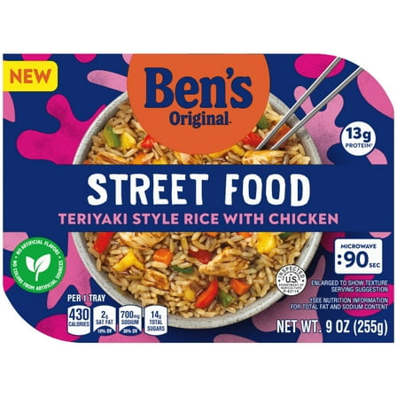 BEN'S ORIGINAL™ Street Food Teriyaki Rice w/ Chicken Microwaveable Bowl