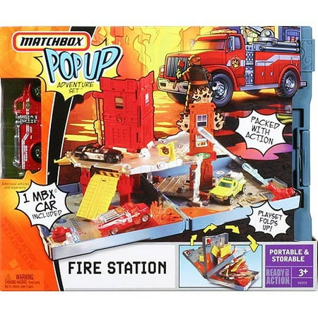 Matchbox Pop-Up Fire Station Playset