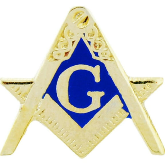 Eagle Emblems P13000 Pin - Orange, Masonic Cutout - 0.75 in.