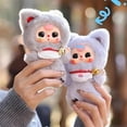 thumbnail image 6 of Baby Three Billionaire Lucky Cat Series Blind Box, Cat Theme Mystery Box Plush Doll Stuffed Toys Bag Pendant Keychain Charm Xmas Birthday Gift, 6 PCS, 6 of 19
