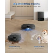 ECOVACS DEEBOT T30S Pro Robot Vacuum and Mop - 11000Pa, ZeroTangle Technology, TruEdge Adaptive Edge Mopping, AI Obstacle Avoidance, Auto-Mop Lifting