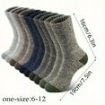 thumbnail image 4 of Estbridge 5pcs Men‘s Winter Crew Socks - Thick  Warm Fleece-Lined for Outdoor Activities & Hiking, 4 of 7