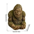 thumbnail image 2 of Bigfoot Bird Feeder Tree Mounted Outdoor Resin Feeder Whimsical Garden Statue Funny Hanging Design Weather Resistant Ideal Decor For Yard Patio Lawn Garden, 2 of 5