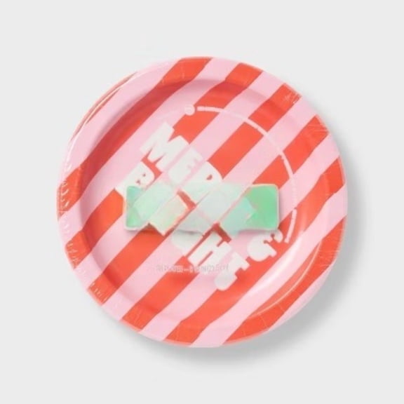 Holiday Disposable Plates - Merry & Bright - 8.5" - 38ct - up&up