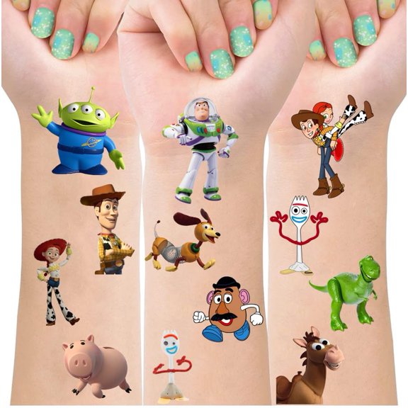 Tatuajes Temporales Infantiles Bovulo Set De 8 Hojas Impermeables Para Fiestas