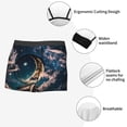 thumbnail image 3 of Susaid Artistic Starry Sky Moon Book Print Men's Mesh Boxer Briefs Cooling Breathable Sports Underwear Wide Waistband Boxer Briefs W/Fly-XX-Large, 3 of 5