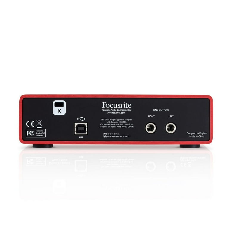 Focusrite Scarlett 2i2 USB Audio Interface (2nd Gen