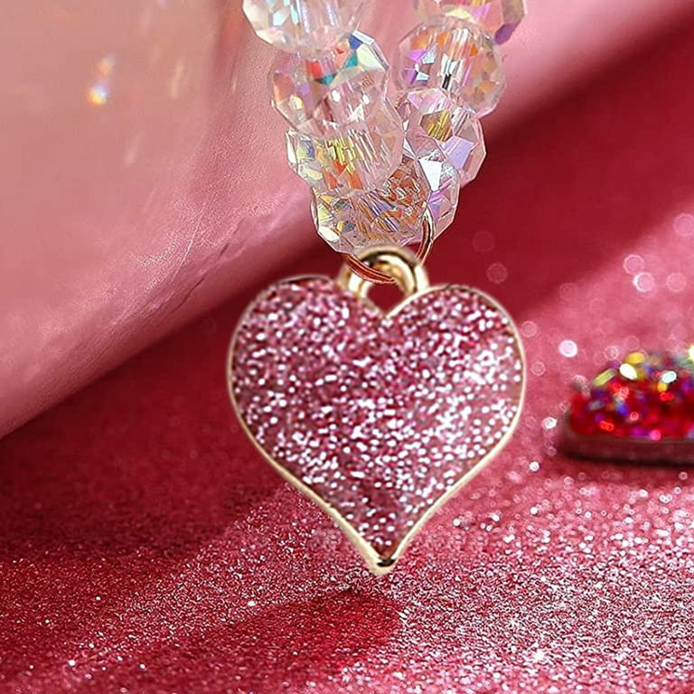jewelry for women 30 PC Heart Shape Charms Bling Charms For