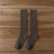 thumbnail image 1 of Calcetines largos de tubo de rizo para mujer, otoño e invierno, más calcetines de toalla acolchados de terciopelo, calcetines cálidos de tubo alto hasta la rodilla de color sólido para pantorrilla, 1 of 6