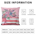 thumbnail image 6 of Nawypu Mothers Day Pillow Covers 2pcs  Mom Throw Pillow Covers Pink Carnation Floral Pillow Cases Cushion Covers Outdoor Sofa Couch Home Decorations Gift for Mother Mom Birthday  20x20in, 6 of 6