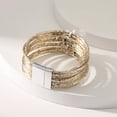 thumbnail image 7 of YYKihy Girl Leather Cuff Bracelet Set Multilayer Wrap Bracelet Star Bracelet Clasp Bracelet For Women, 7 of 7