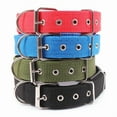 thumbnail image 2 of Solid Dog Collars  Nylon Dog Collar For Small Medium Large Dogs Teddy Keji Pitbull Bulldog Beagle, 2 of 9