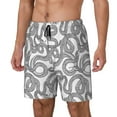 thumbnail image 2 of Haiem Snake Mens Swim Trunks with Compression Liner 2 in 1 Swimming Shorts Stretch Swimwear Quick Dry,Board Shorts-X-Large, 2 of 9