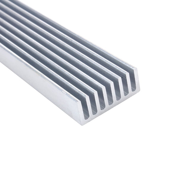 Silver Heat Sink, Strong Heat Dissipation Heat Sink Chip Aluminum Heat Sink, For Cooling Fan LED Emitter Heatsink Cooling 300mmx25mmx10mm