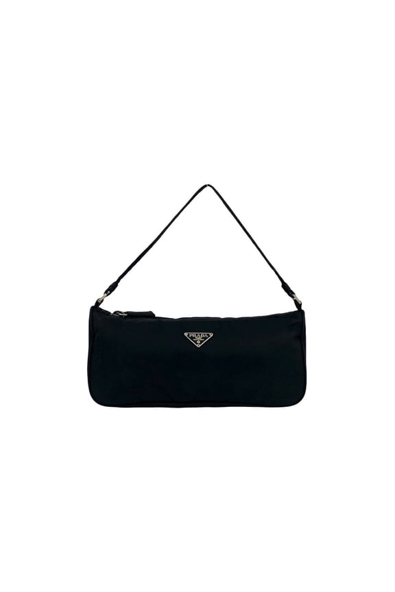 Pre-Owned PRADA Prada Triangle Logo Plate Hardware Tessuto Nylon Handbag Mini Shoulder Bag...