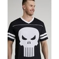 thumbnail image 4 of Marvel Punisher Men's & Big Men's Graphic Mesh Soccer Jersey, Sizes XS-3XL, 4 of 5