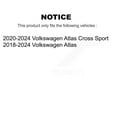 thumbnail image 2 of AmeriBRAKES Front Ceramic Disc Brake Pads NWF-PRC2074 for Car Volkswagen Atlas Cross Sport, 2 of 8