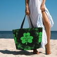 thumbnail image 6 of Xecao St Patrick's day Pattern Oil Painting Effect for Versatile Beach Bag for Women Includes Zipper Pockets and Waterproof Material, Ideal for Vacations and Adventures, 6 of 7